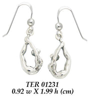 Together, we practice Yoga ~ Sterling Silver Earrings TER1231