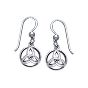 Celtic Triquetra Silver Earrings TER057