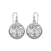 Celtic Tree of Life Silver Earrings TER060