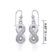 Celtic Infinity Sterling Silver Earrings TER1108