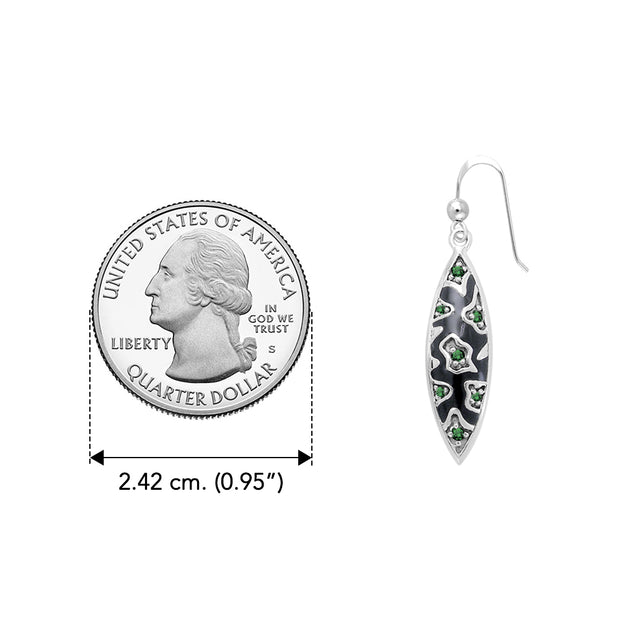 Safari Inspired Silver Earrings with Gemstones TER1177