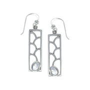 Organic Elegance Sterling Silver Earrings with Gemstones TER1247