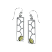 Organic Elegance Sterling Silver Earrings with Gemstones TER1247