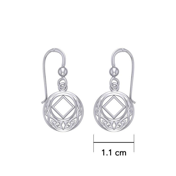 Celtic NA Recovery Sterling Silver Earrings TER1401