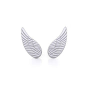 Angel Wing Sterling Silver Post Earrings TER1923