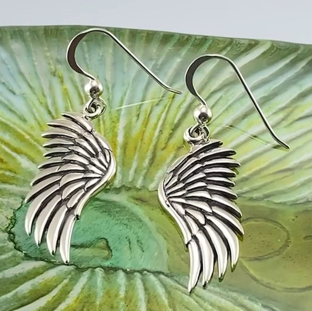 Angels Wings Sterling Silver Earrings TER1945