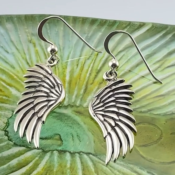 Angels Wings Sterling Silver Earrings TER1945