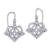 Celtic Symbol of everlasting love Eternal Love Sterling Silver Earrings – Timeless Symbol of Love and Devotion by Peter Stone Jewelry TER2189