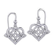 Celtic Symbol of everlasting love Eternal Love Sterling Silver Earrings – Timeless Symbol of Love and Devotion by Peter Stone Jewelry TER2189