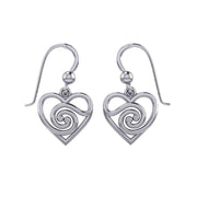 Spiral of growth, evolution, and progression. Its continuous, winding form suggests ongoing development and expansion sterling silver Earrings by Peter Stone Jewelry TER2191 - Wholesale Jewelry