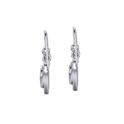 Spiral of growth, evolution, and progression. Its continuous, winding form suggests ongoing development and expansion sterling silver Earrings by Peter Stone Jewelry TER2191
