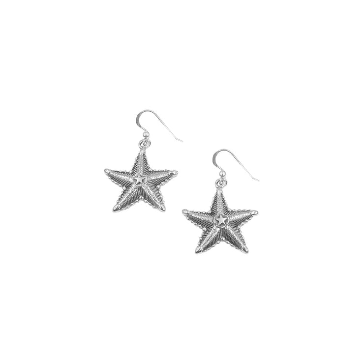 DiveSilver Starfish Sterling Silver Earrings TER2194