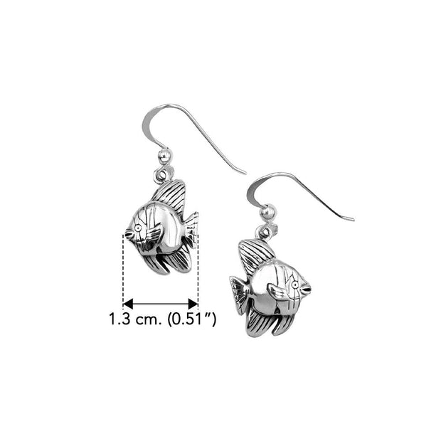 Taifin Batfish Sterling Silver Earrings TER2202