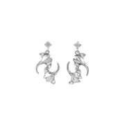 DiveSilver Double Manta Ray Double Manta Ray Post Earrings TER2216