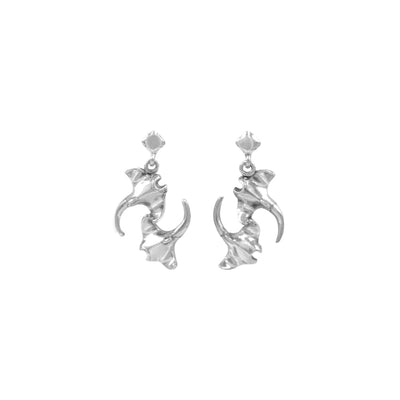 DiveSilver Double Manta Ray Double Manta Ray Post Earrings TER2216