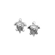 DiveSilver Small Sea Turtle Sterling Silver Post Earrings TER2219