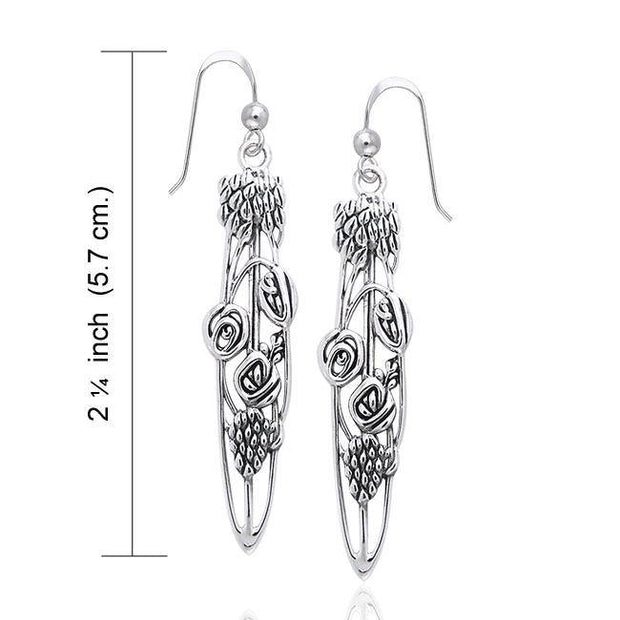 Art Nouveau Sterling Silver Earrings TER499