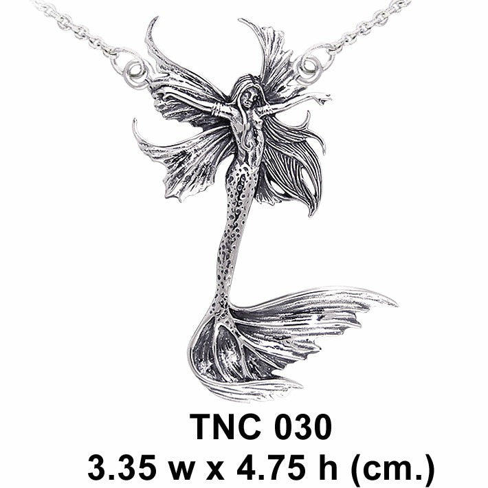 Amy Brown Sea Sprite Fairy Sterling Silver Necklace TNC030