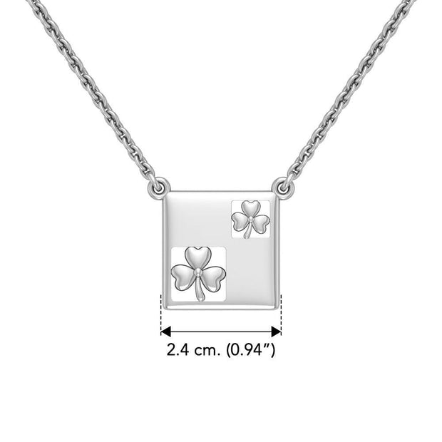 Celtic Shamrock Silver Necklace TNC074