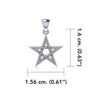 Silver Pentagram Pentacle Pendant TP1440