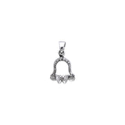 DiveSilver Shark Jaw Silver Pendant TP1539