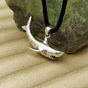 A grand symbolism of the ocean ~ Shark Sterling Silver Pendant TP2630