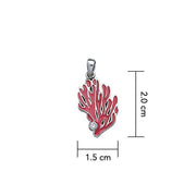 Pink Coral Sterling Silver Pendant TP2634 - DiveSilver Jewelry