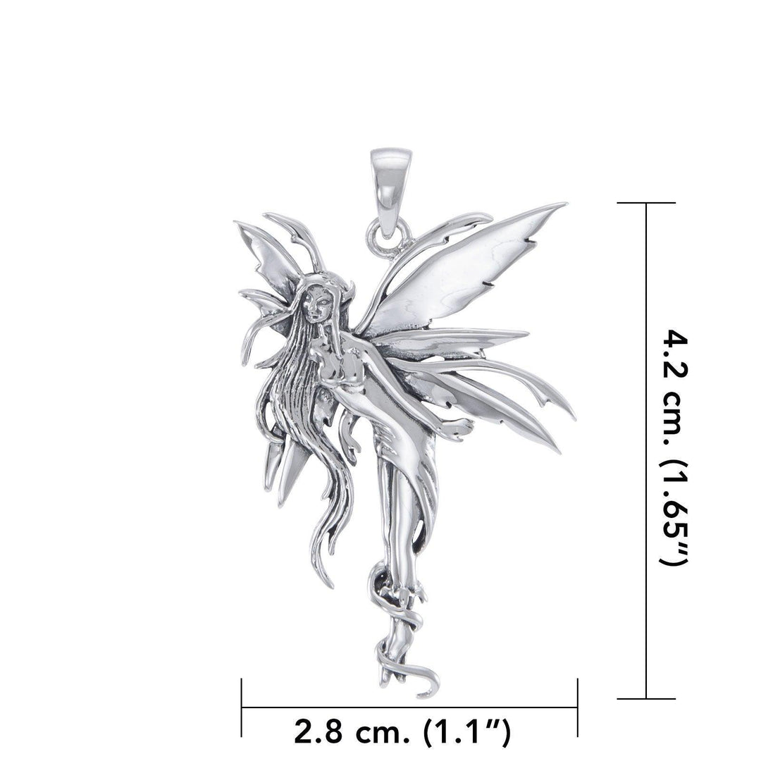 Amy Brown Firefly Fairy Sterling Silver Pendant TP2825