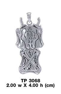 Queen Anne's Revenge Skeleton T Sterling Silver Pendant TP3068