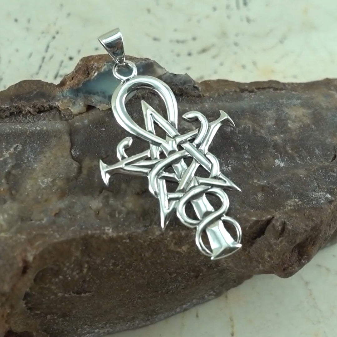Wizardry Simbol silver pendant