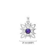 Blue Moon Sterling Silver Pendant TP3234