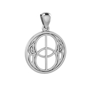 Beyond the sacred and real ~ Sterling Silver Jewelry Chalice Well Pendant TP3272 - Wholesale Jewelry