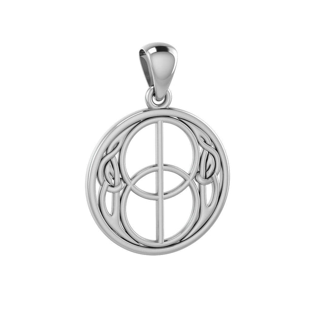 Beyond the sacred and real ~ Sterling Silver Jewelry Chalice Well Pendant TP3272 - Wholesale Jewelry