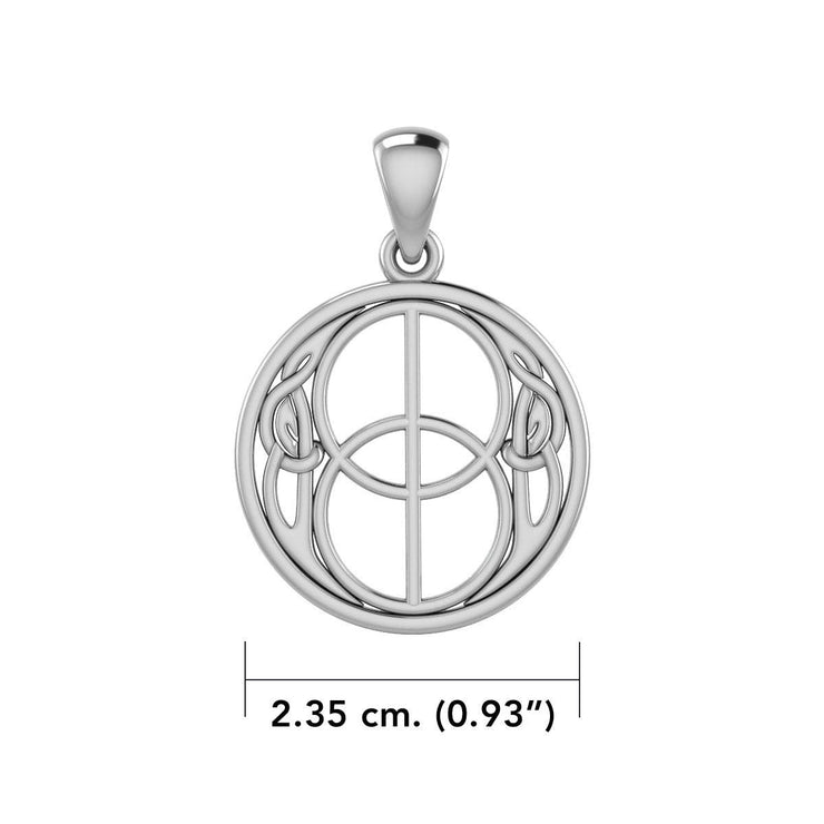 Beyond the sacred and real ~ Sterling Silver Jewelry Chalice Well Pendant TP3272