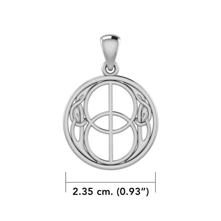 Beyond the sacred and real ~ Sterling Silver Jewelry Chalice Well Pendant TP3272
