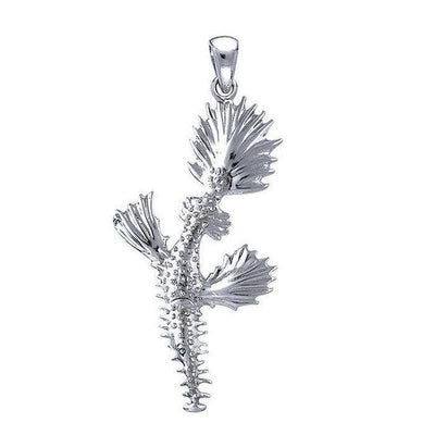 Pipe Fish Sterling Silver Pendant TP3351 - Wholesale Jewelry