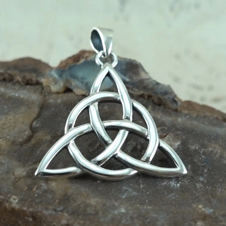 The Divine Power of Triquetra Sterling Silver Pendant TP3378