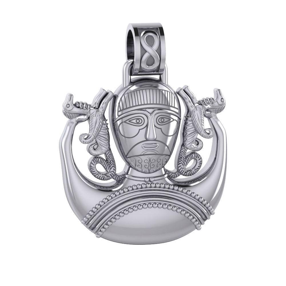 Cernunnos, the Horned God ~ Sterling Silver Pendant by