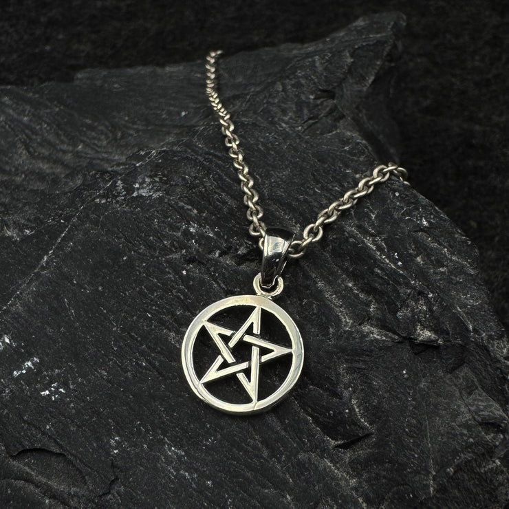 Pentacle Sterling Silver Pendant TP355