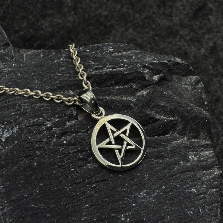 Pentacle Sterling Silver Pendant TP355