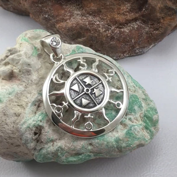 Sterling Silver Four Elements Pendant TP3562