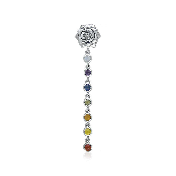 Silver and Gems Chakra Life Force Pendant TP3574