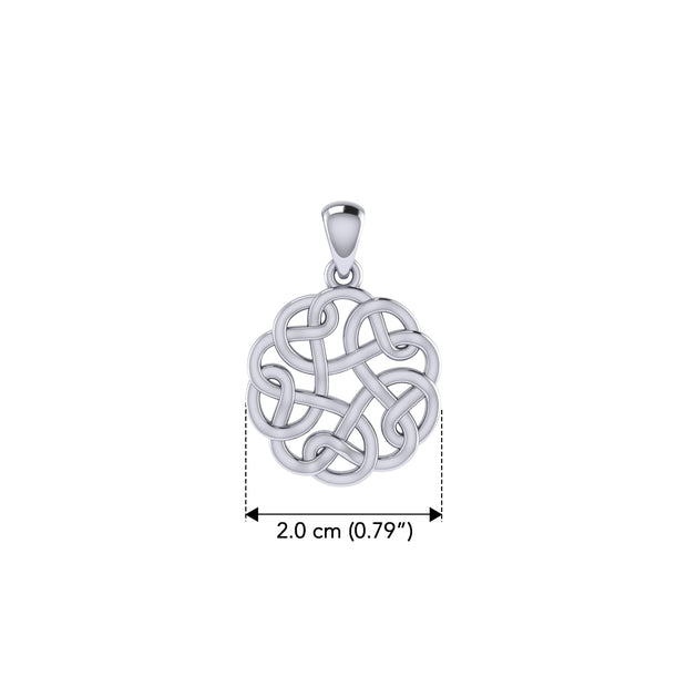 Celtic Knotwork Sterling Silver Pendant TP682