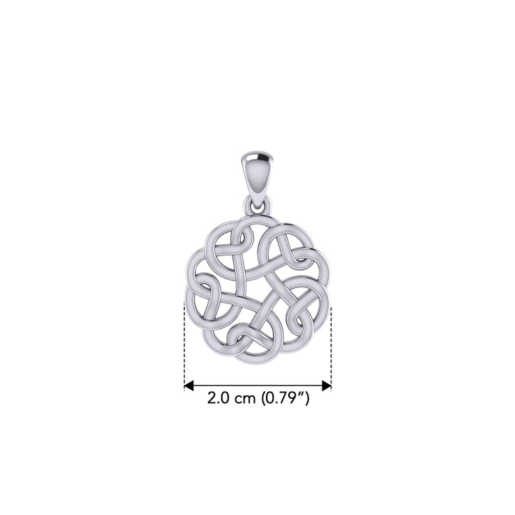 Celtic Knotwork Sterling Silver Pendant TP682