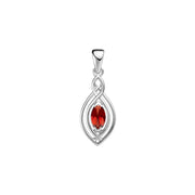 Filigree Celtic with Gemstone Sterling Silver Pendant TP860