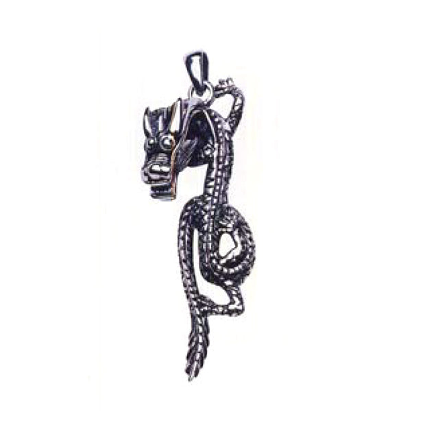 Chinese Dragon Sterling Silver Pendant TP927