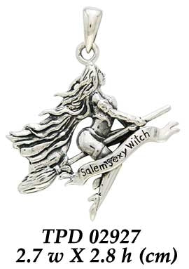 Salem Sexy Witch Sterling Silver Pendant TPD2927