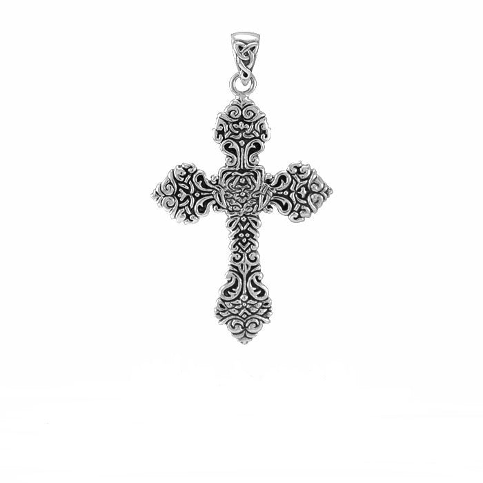 Brigid Ashwood Nouveau Cross Sterling Silver Pendant TPD4035