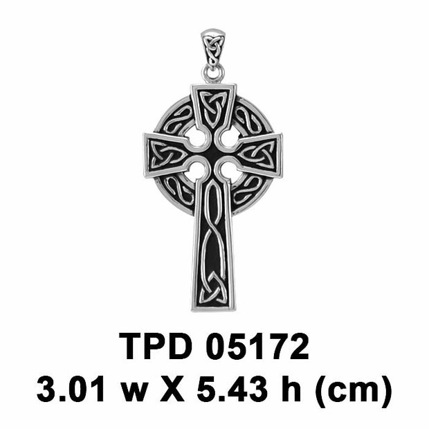 Celtic Cross Sterling Silver Pendant TPD5172