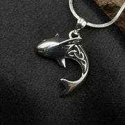 Celtic Shark Sterling Silver Pendant TPD066